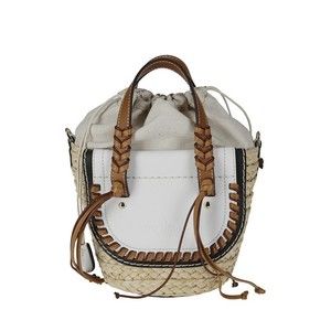 Cuba Lab Handbag In Leather And Raffia - NWT